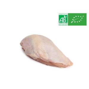 Organic free-range yellow chicken breast bone-in skin-on - 250g (halal) (frozen)  price will be adjusted as per final weight