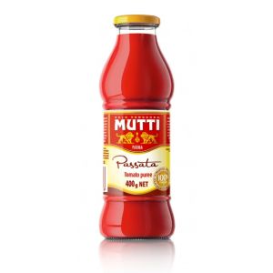 Mutti 100% Italian passata / tomato puree in glass bottle - 400g