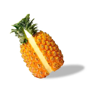 Pineapple Victoria sorbet in its original skin - 700g (frozen) - 100% vegan, 100% natural