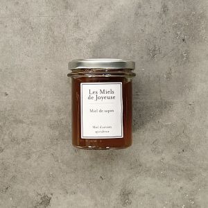 Raw Pine honey from Ardeche region - 250g - dark color and a strong, intense flavor with notes of caramel, smoke, and resin.