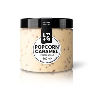 NEW Artisanal popcorn ice cream with caramel and grilled corn - 500ml