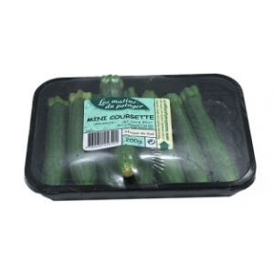 Baby long zucchini green punnet - 200g