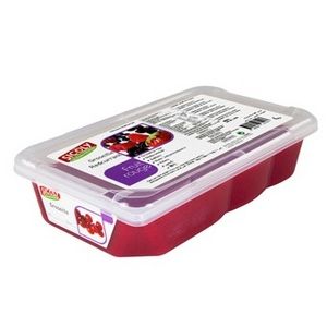 Frozen red fruits unsweetened puree - 1kg - 100% natural, no preservative, no colouring, no added sugar