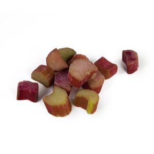 IQF frozen red rhubarb in pieces - 1kg