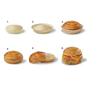 Frozen Bun'n'Roll bread for burgers 6 x 85g - (generic packing) / follow our cooking tip -  Best before 07.10.22