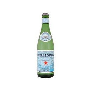 San Pellegrino natural sparkling water glass bottle - 500ml