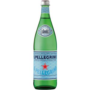 San Pellegrino natural sparkling water glass bottle 750 ml