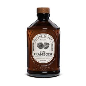Organic raspberry syrup in glass bottle - 400ml