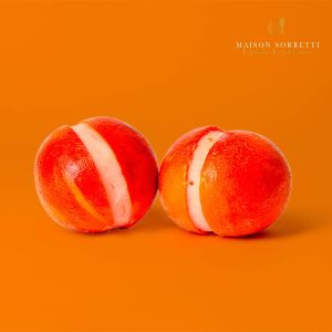 Apricot sorbet in its skin - 100g x 2 pieces (frozen) - 100% vegan, 100% natural