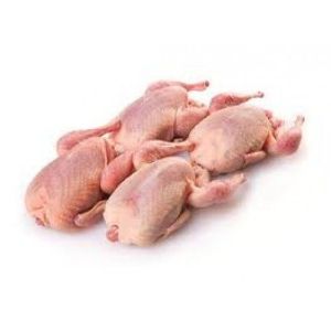 Premium boneless quails, plucked with wax, sold by set of 4 pieces - (halal) (frozen)  - Best before 06 Feb. 2023