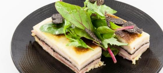 NEW YEAR croque-monsieur with black truffle