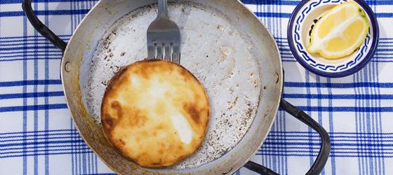 Cheese Saganaki recipe by Katerina Sakelliou