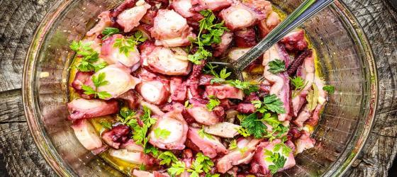 Refreshing Octopus salad recipe
