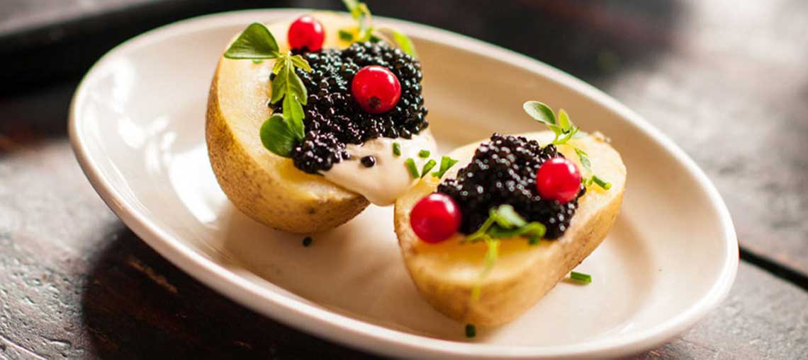 FESTIVE SEASON gourmand potato with caviar recipe